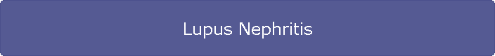 Lupus Nephritis